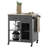 32" W Solid Wood Top Kitchen Cart with Locking Wheels -826861107