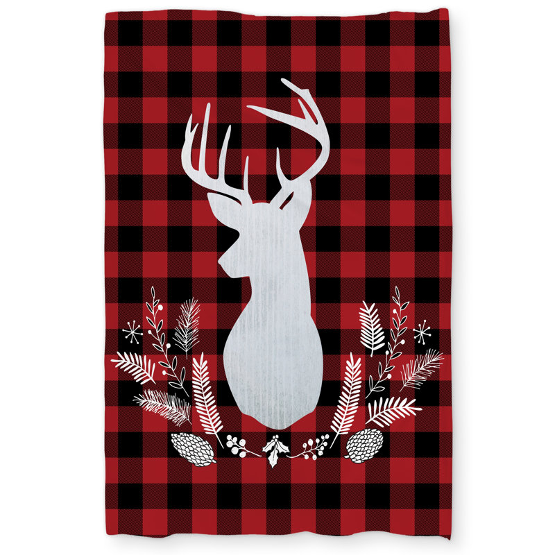 Deer Plaid Holiday Duvet Cover - Festive Home Decor Ideas