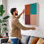 Four Colour Geometry Geometric - Wrapped Canvas-624533513-624533519