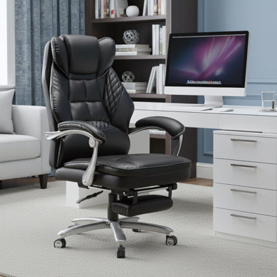 Ergonomic High Back Executive Chair with Footrest by Hokku Designs