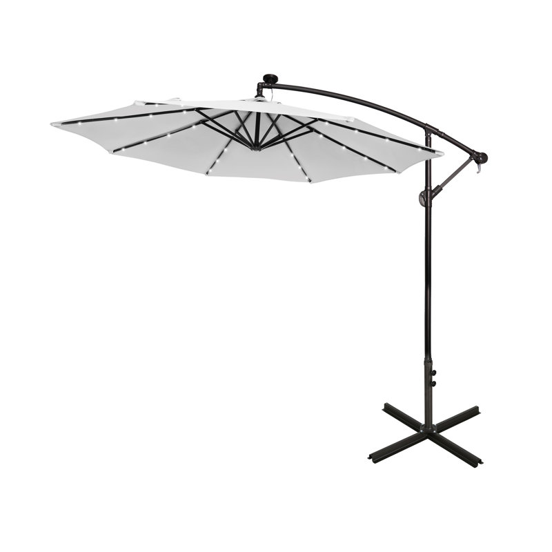 Parasol en porte-à-faux 10 pi Kinyon, Blanc