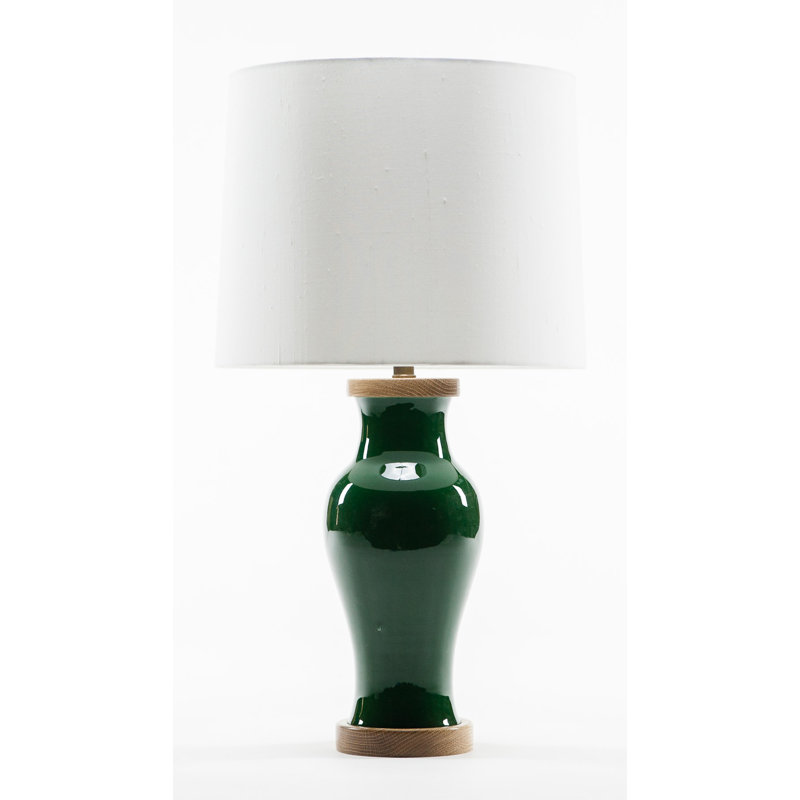 Gabrielle Porcelain Table Lamp, Racing Green