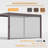 Outdoor All Aluminum Pergola with Solar Lights, Patio Louvered Pergola-108566020