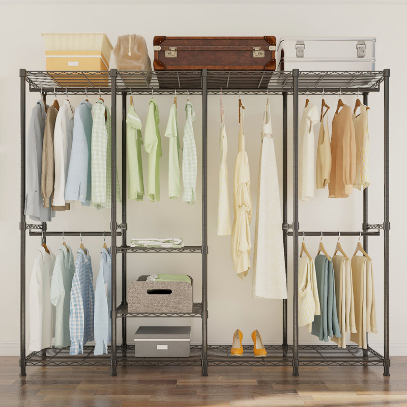 Artemis 75.6'' W Metal Clothes Rack