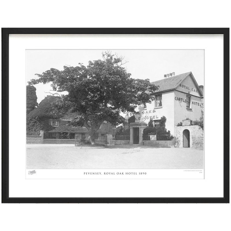 Pevensey, Royal Oak Hotel 1890 by Francis Frith - Single Picture Frame Print, 60cm H x 80cm W x 2.3cm D