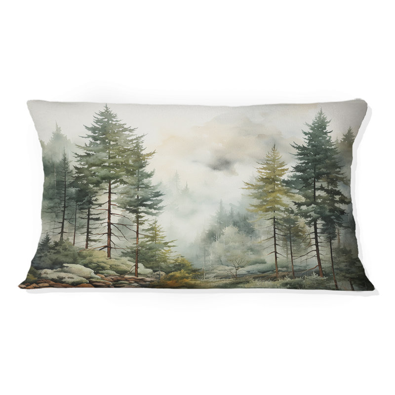 Coussin Pine Tree Misty Morning II