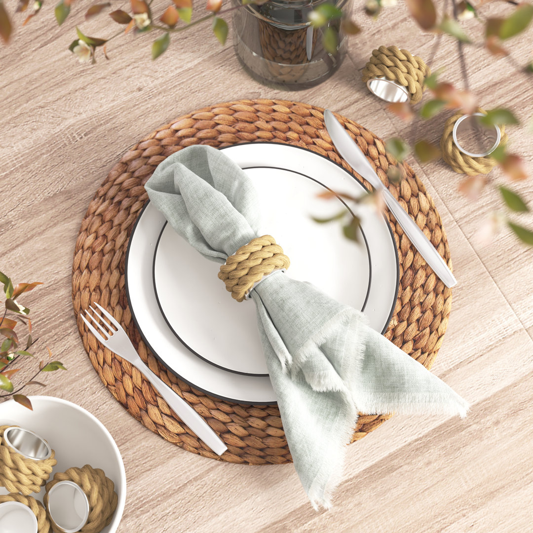 Rope Napkin Ring (Set of 6) Beachcrest Home™