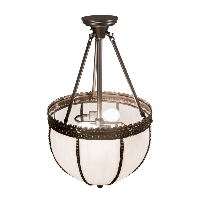 Meyda Tiffany & Stained Glass 2 - Light Semi Flush Mount