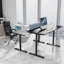 Adjustable Metal Base Computer Desk