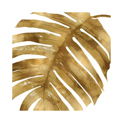 Gold Palm, Close-up II 1 Piece Wrapped Canvas Painting