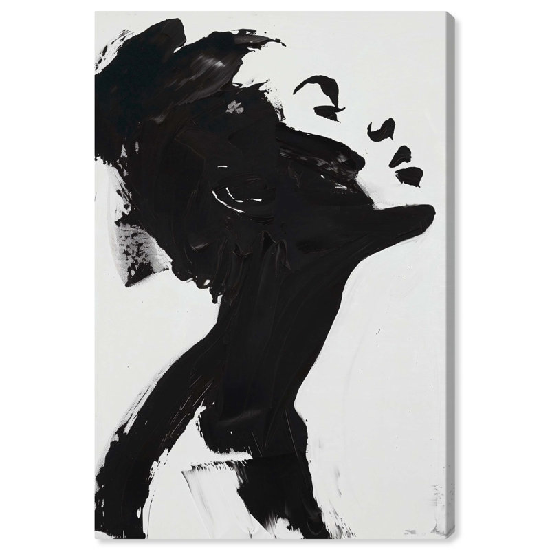 Art féminin noir et blanc par Art Remedy, Toile tendue, H 24 po x l 16 po