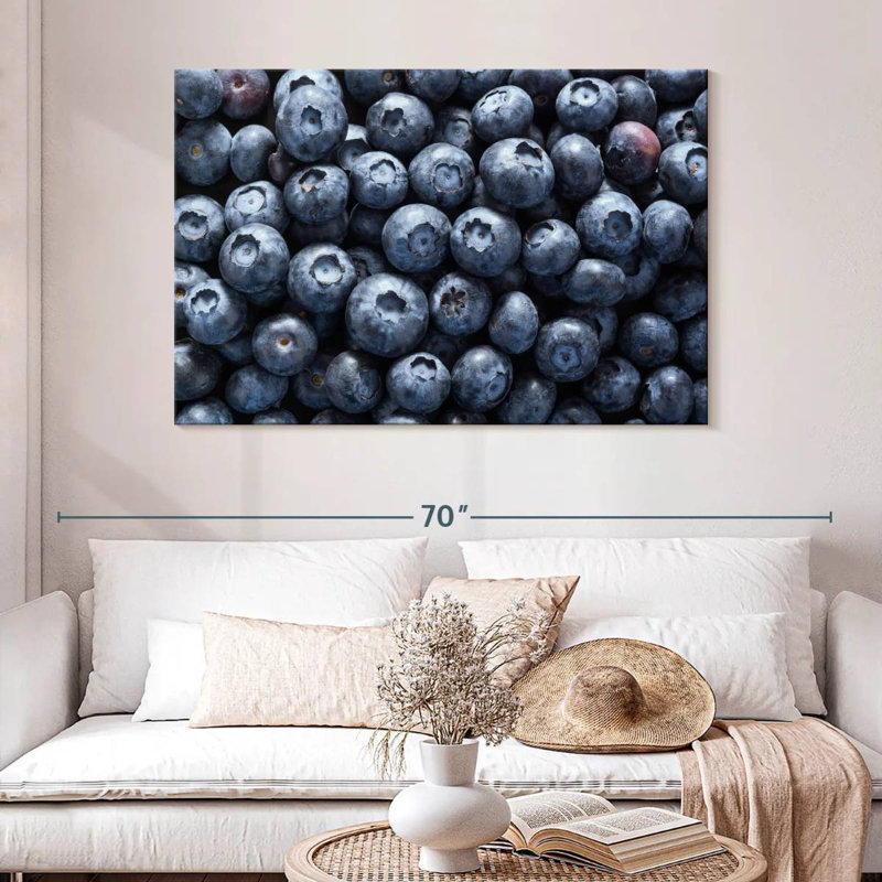 Yarlin Fresh Blueberries, 32" H x 48" W