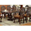 Ensemble de 2 chaises d'appoint formelles et majestueuses en bois massif et cerise