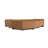 Horton - Modern Brown Fabric Sectional W/ 3 Recliners