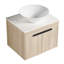 Meuble-lavabo moderne de 24 po avec lavabo en céramique et conception murale