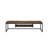 60" Flat Screen Tv Stand With Weathered Oak And Black Metal, Interior Sleek Attractive Design In & Look Storage-807427984