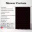 Black Dots - Rideau de douche Premium-1973987584