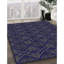 Bleu géométrique/Tapis décoratif gris-1419158964