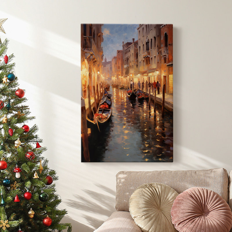 Art des Fêtes de Noël - Toile tendue avec châssis DCCxxi, H 18 po x l 12 po