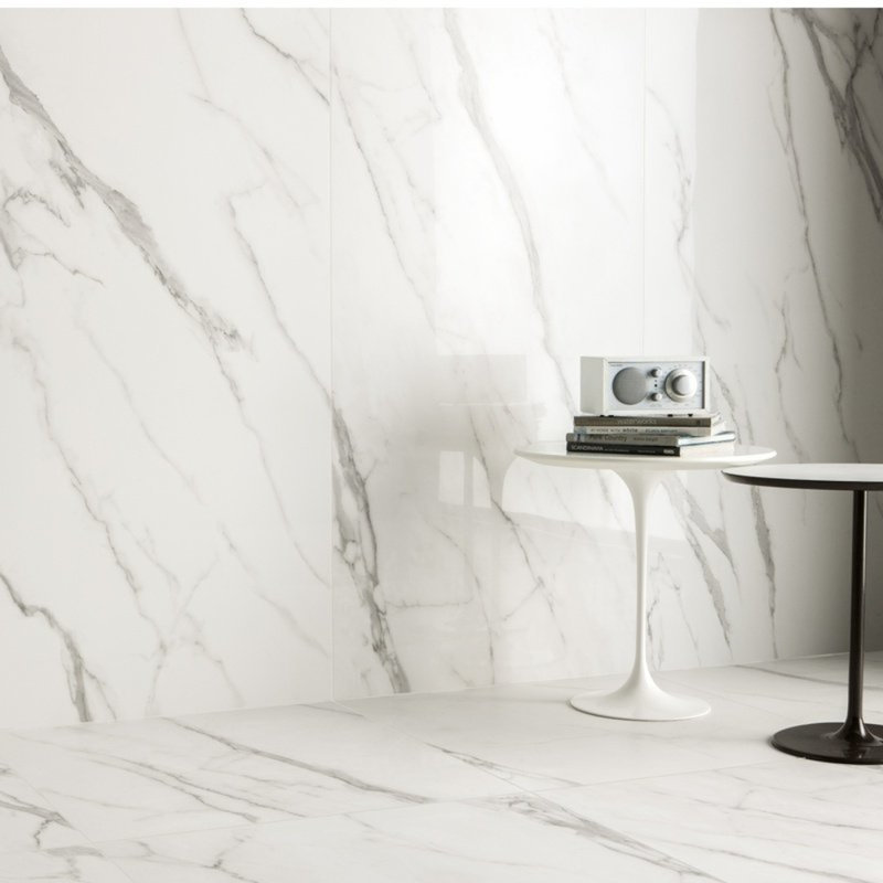 Carreau de porcelaine 12 po x 24 po Majestic Matte Series, Argent