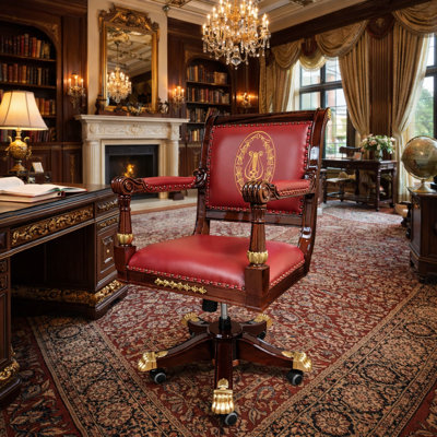Genuine Leather Task Chair