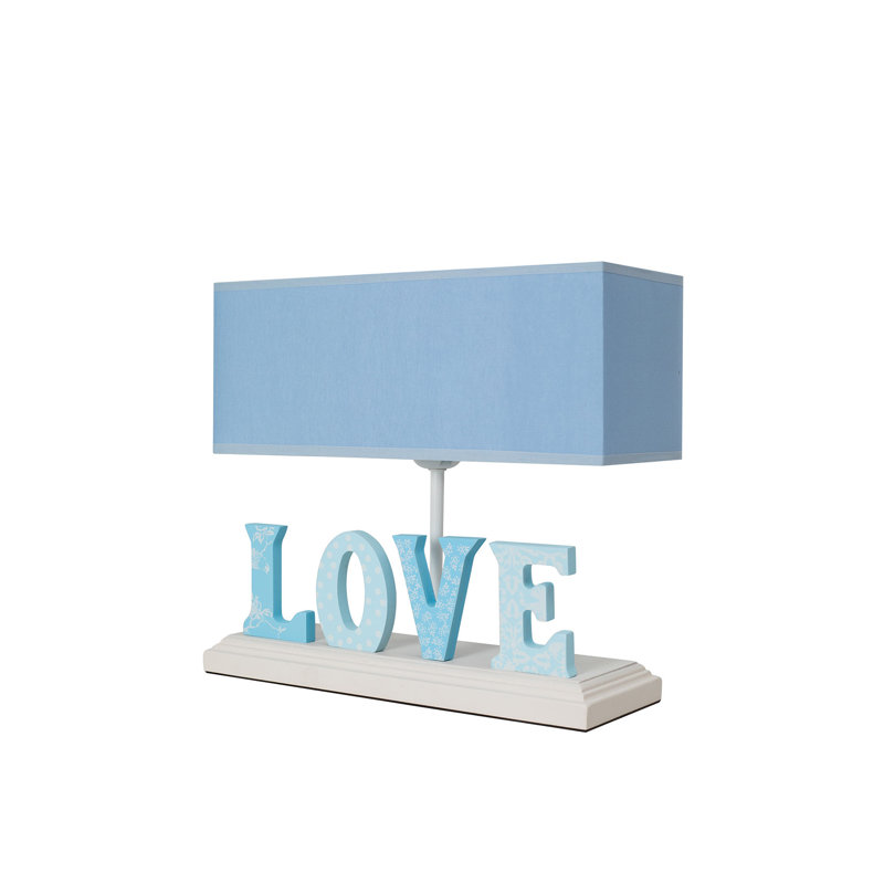 Lampe de table 11 po Spinella, Bleu, Bleu
