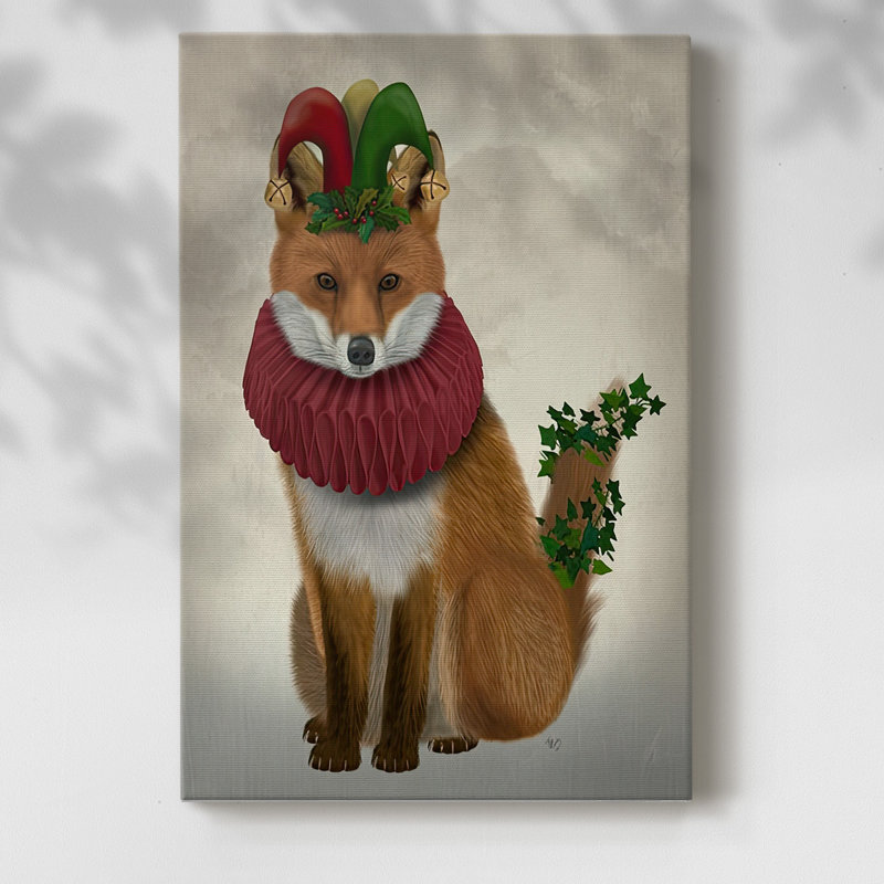 Houx de Noël et lierre renard, H 18 po x l 12 po x P 1,5 po