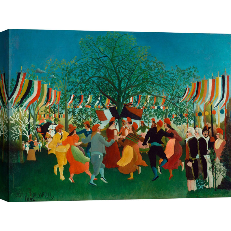 A Centennial of Independence by Henri Rousseau - Wrapped Canvas Painting, 50cm H x 70cm W x 4cm D