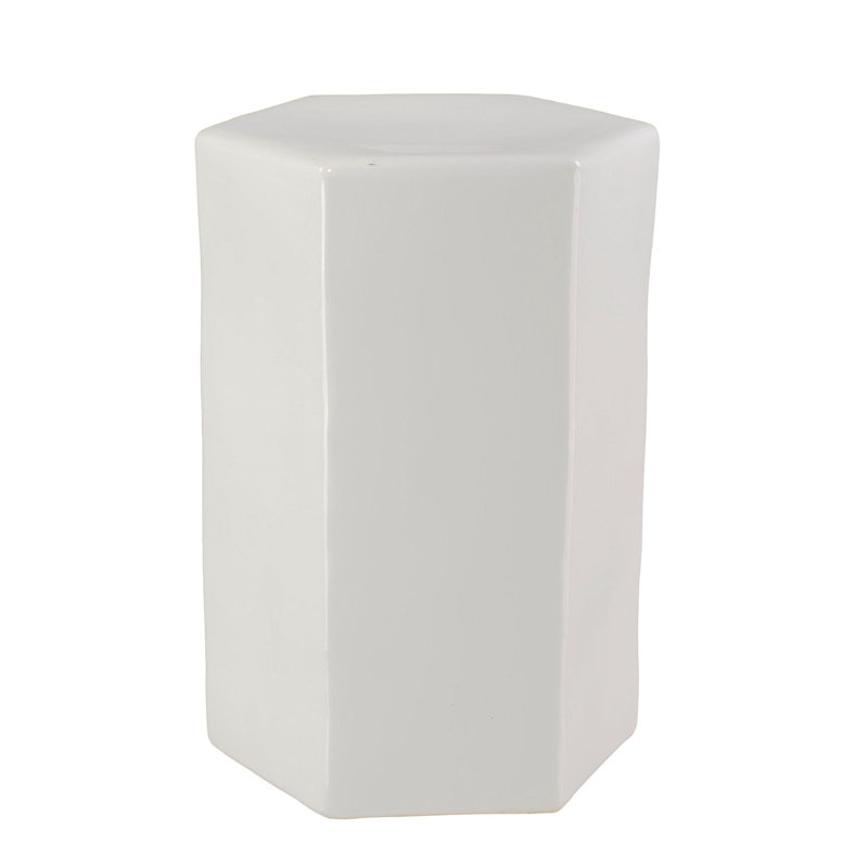 Table de bout bloc Bitania, H 13 po x l 15 po x P 25 po, Blanc