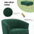 Latonia Upholstered Barrel Chair with Ottoman-1928382066