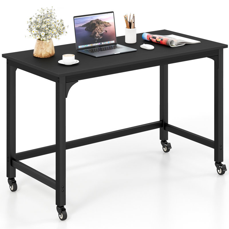 Wigston Commercial Use 120Cm W Rectangle Computer Desk, Black