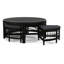 Raffles Rattan Cocktail Table with Benches-71441852-71441908