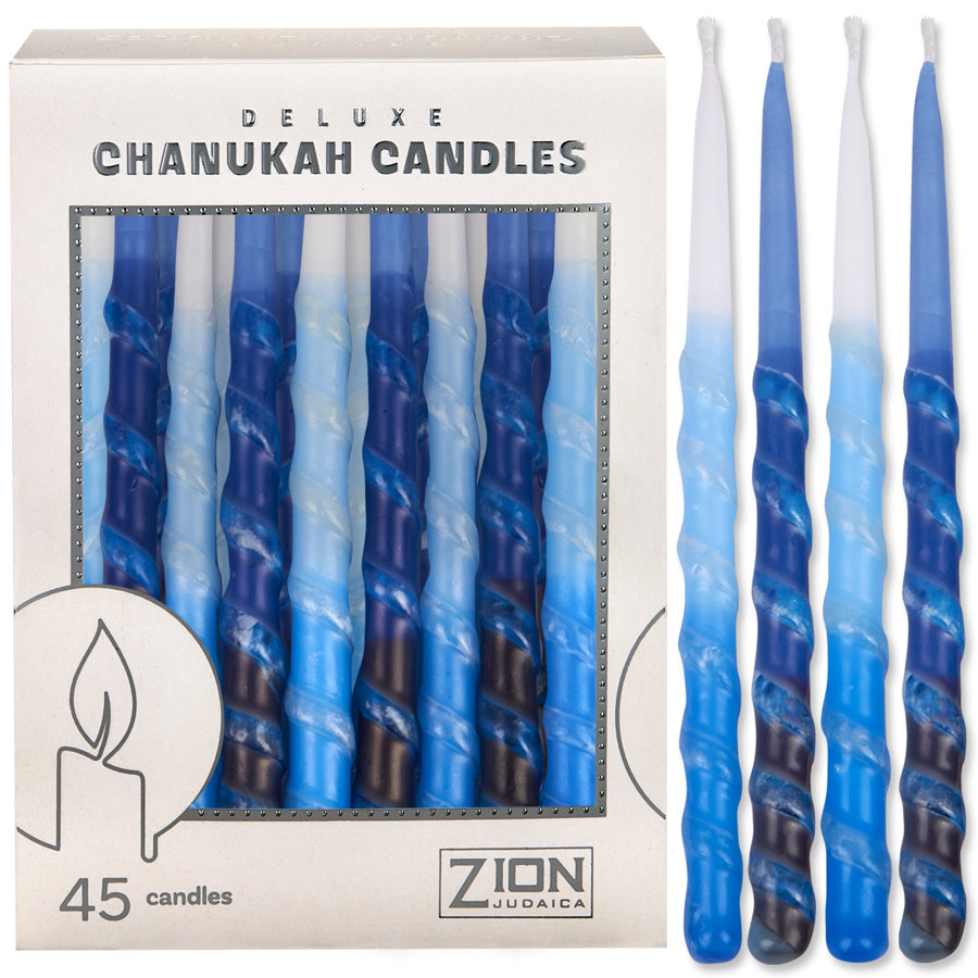 45 Piece Premium Hand Made Hanukkah Candle Set