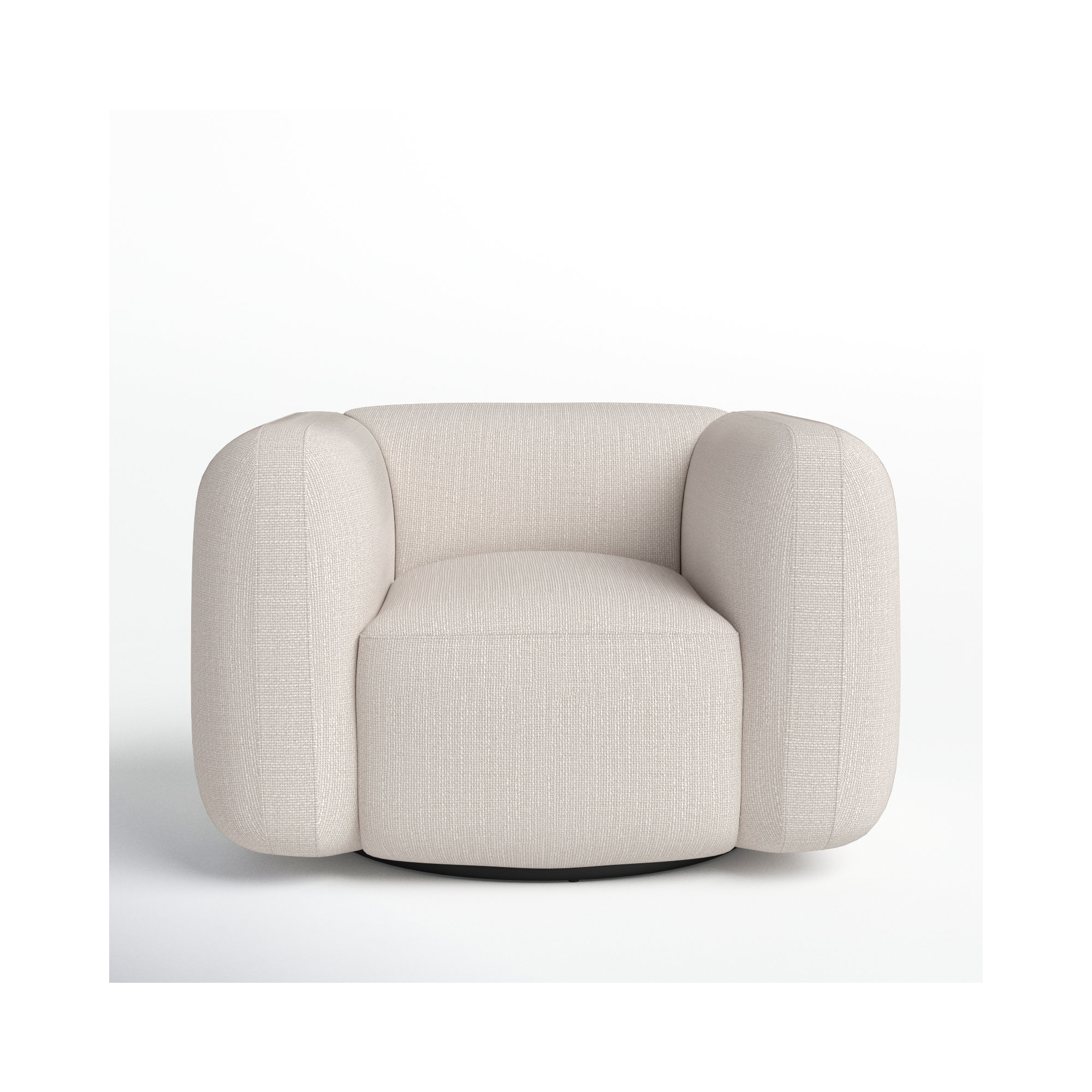 Lainey Upholstered Swivel Armchair, Gibson Wheat