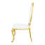 Chaise d'appoint en velours blanc Aolani