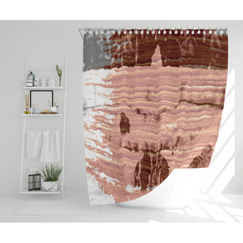Bird Bath Designer Shower Curtain