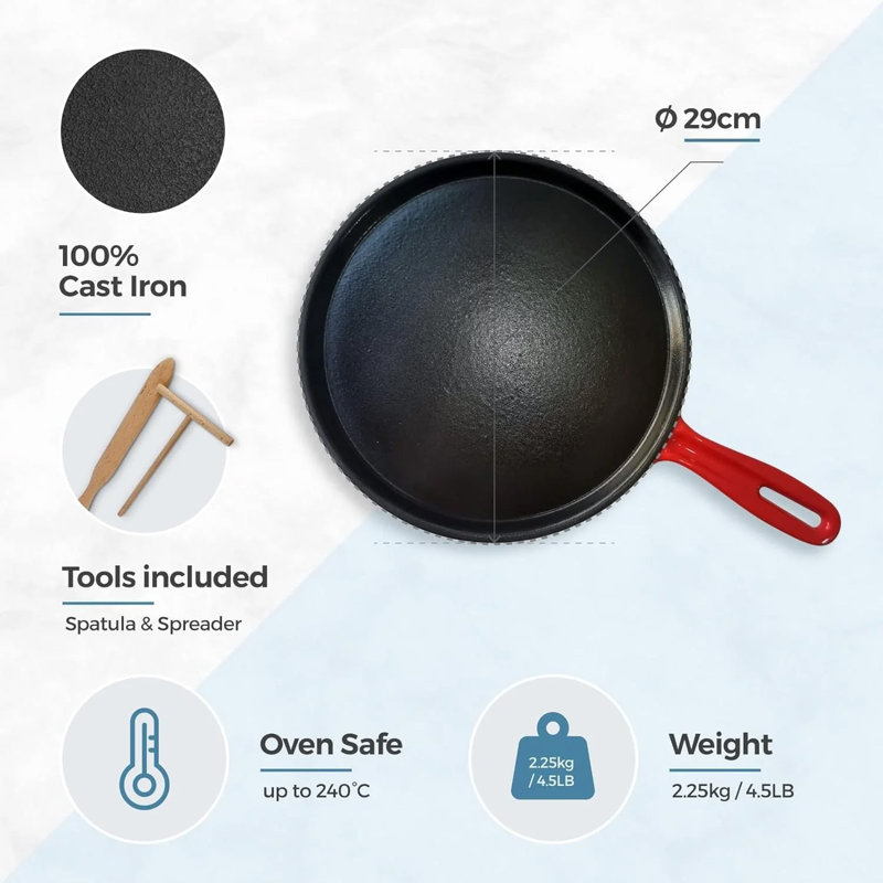 Non Stick Crepe Pan with Tools