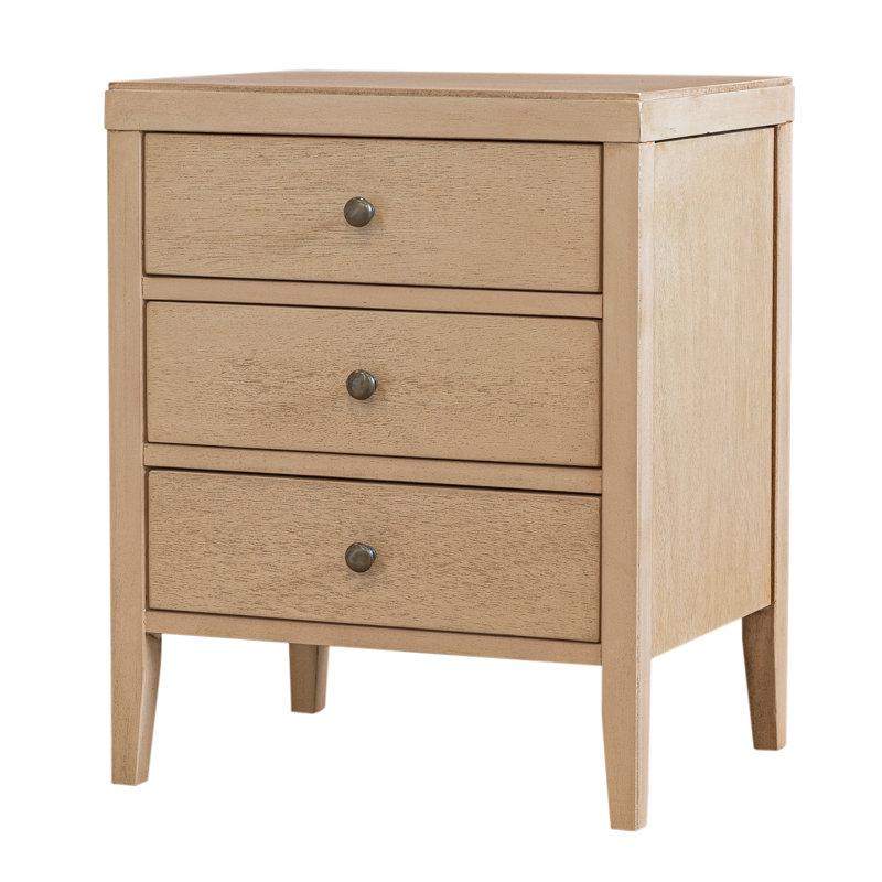 Rushville Wood Nightstand, Warm Brown