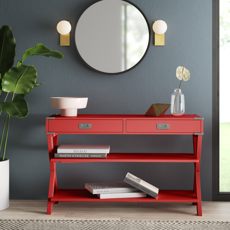 Console 48 po Atticus, Rouge samba