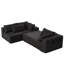 Ensemble de canapé modulaire rembourré en chenille Modern, ensemble de canapé modulaire modulaire en L de 108 po avec 6 coussins, canapé-lit combiné gratuit pour le salon, la chambre à coucher (méridienne gauche)-924072948