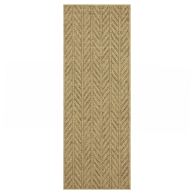 Mocha Indoor/Outdoor Area Rug, Runner 2'7" x 7'3"