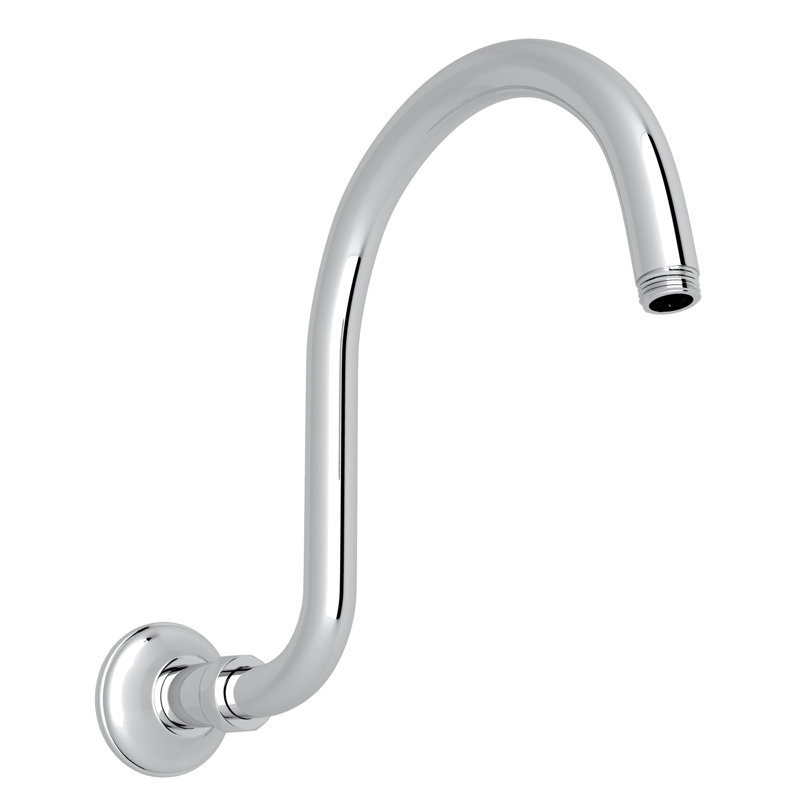 Rohl 12" Wall Mount Shower Arm, Polished Chrome