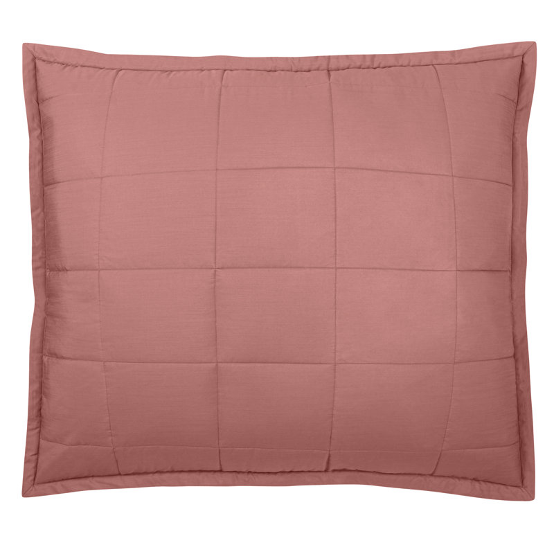 Slub Tencel Pillow, Persimmon