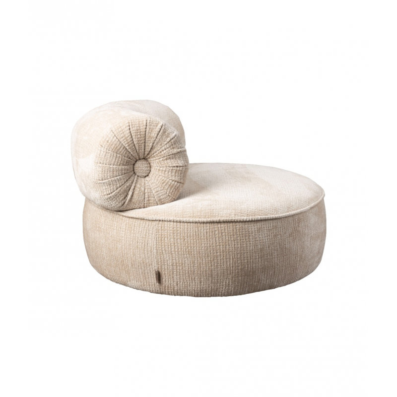 Tilbury Lounge Chair, Natural Beige Polyester