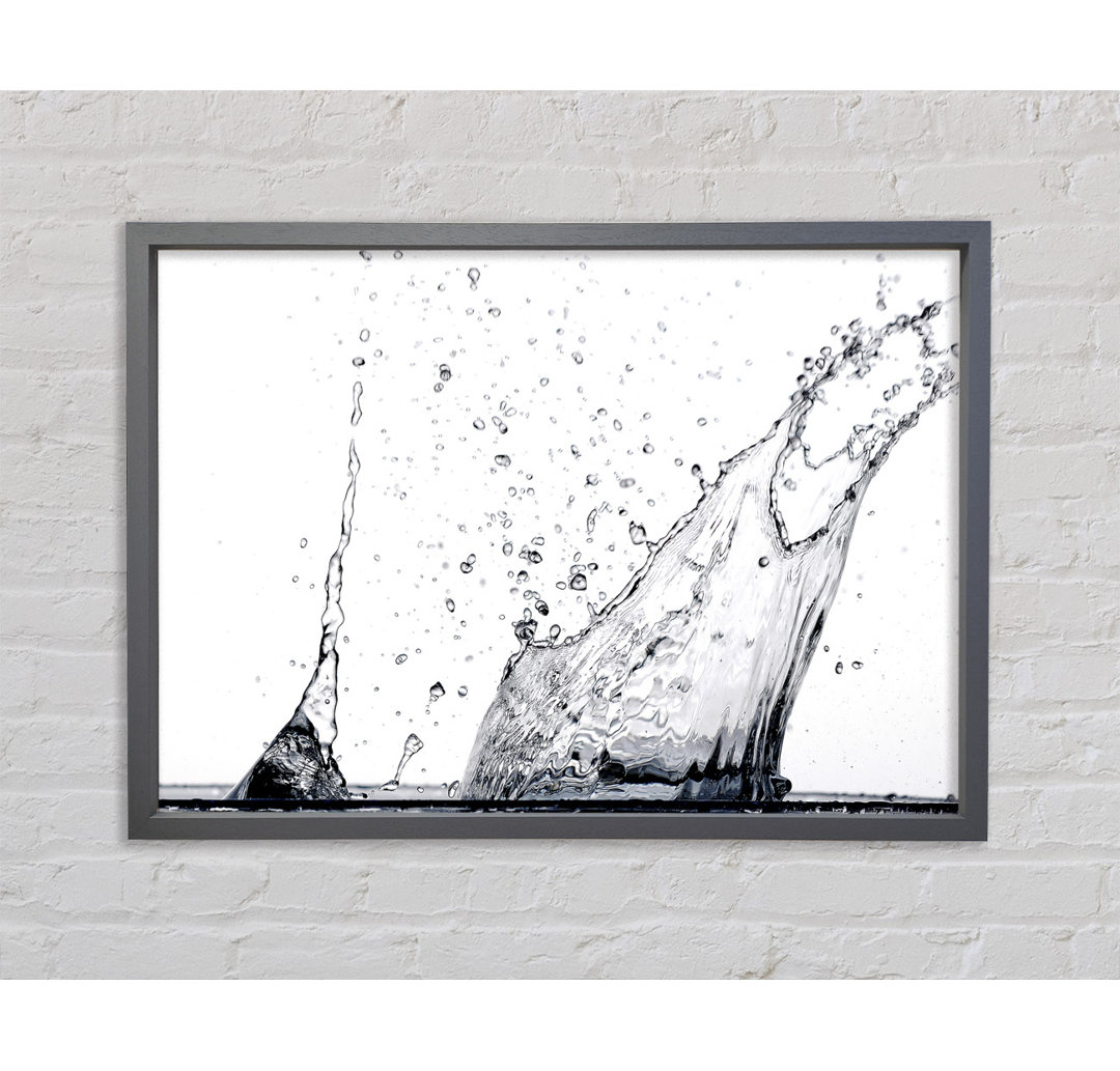 Water Splash Eruption - Einzelner Bilderrahmen Kunstdrucke auf Leinwand