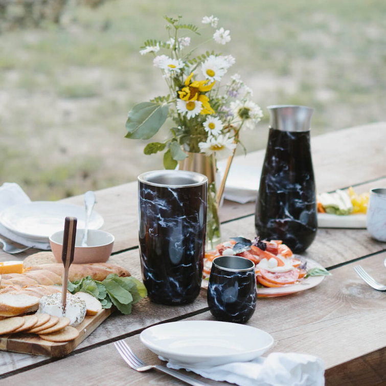 S'well Elements S'well Stainless Steel Wine Tumbler - 9 Fl Oz - Black  Marble - Triple-Layered Vacuum