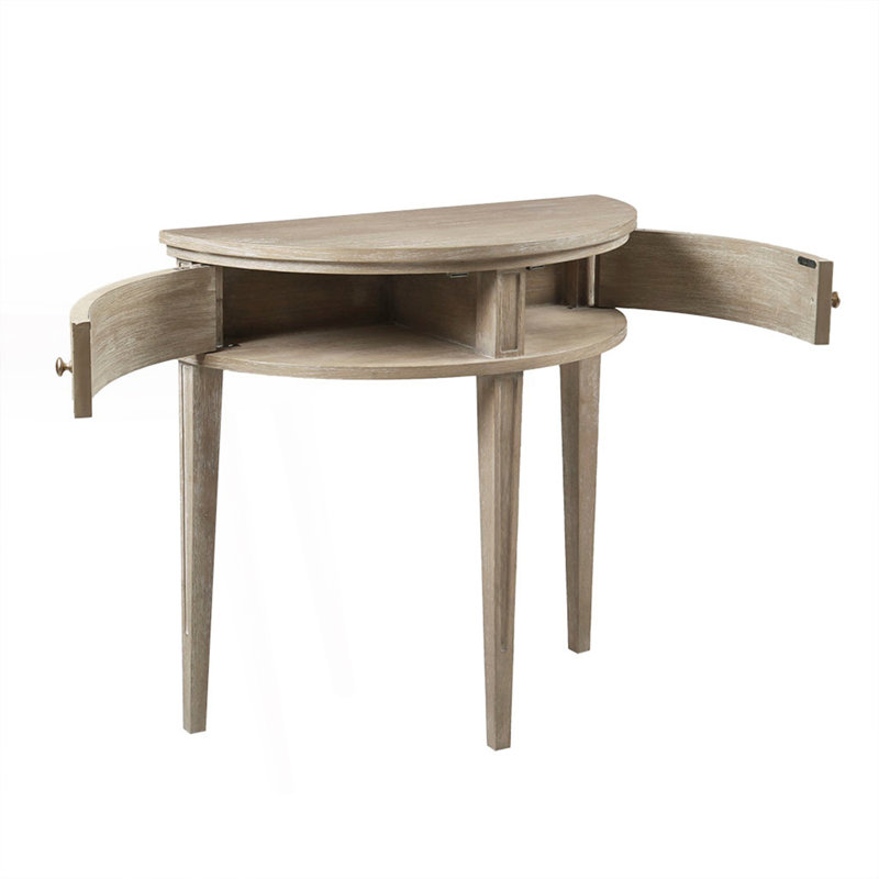 Petite console de rangement, table de couloir, Gris