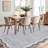 Bordered Design Machine Washable Rug with Rubber Backing for Living Room Modern Non-Slip Dining Room Rug Easy-Cleaning Floor Carpet for Bedroom-707876493