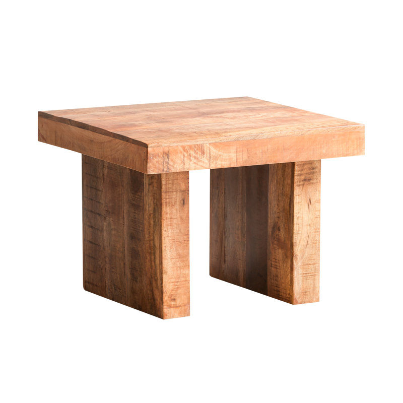 Bismark Solid Wood Sled End Table