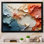 «Beige and Orange Custards Collage II», art mural abstrait pour le salon